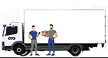Large Truck with 2 Movers